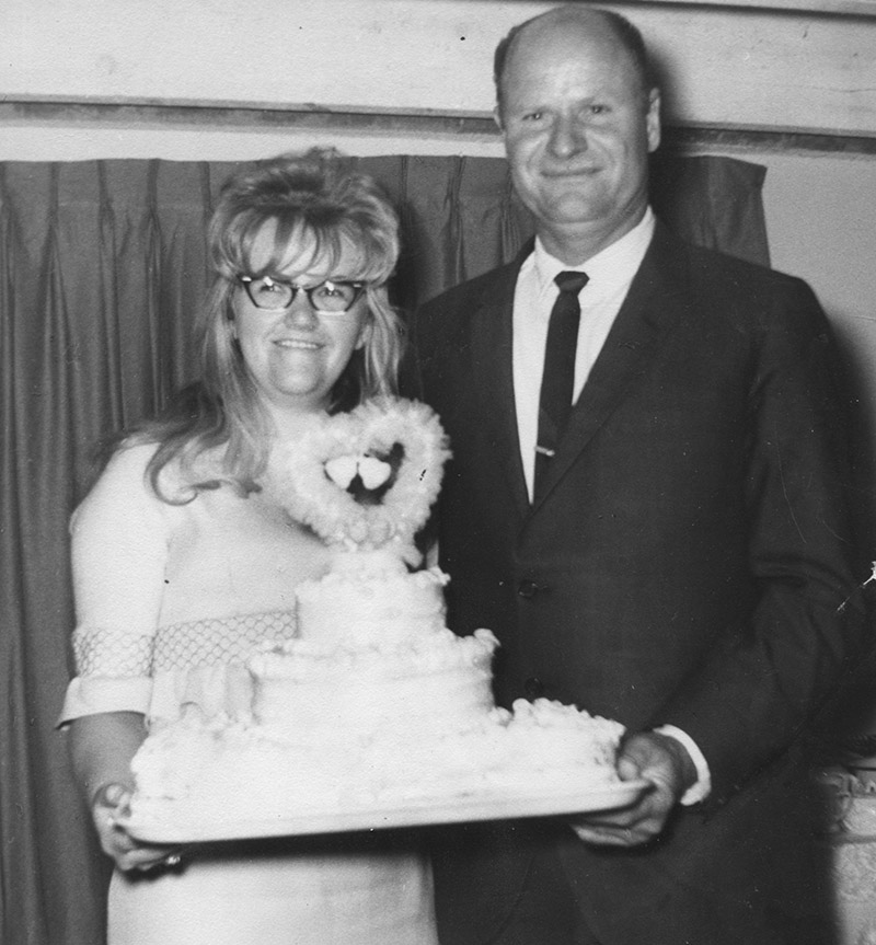 Mom and Dad on their wedding day